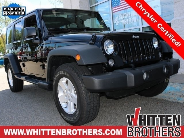 Certified Pre Owned 2017 Jeep Wrangler Unlimited Sport S 4d Certified Pre Owned 2017 Jeep Wrangler Unlimited Sport S